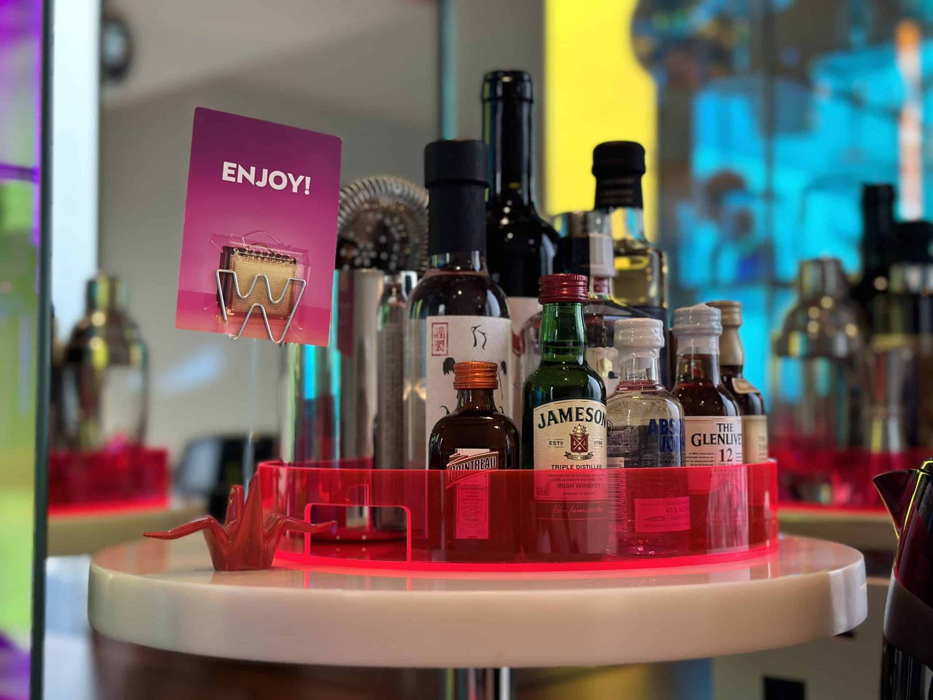 Mini bar at the W Osaka