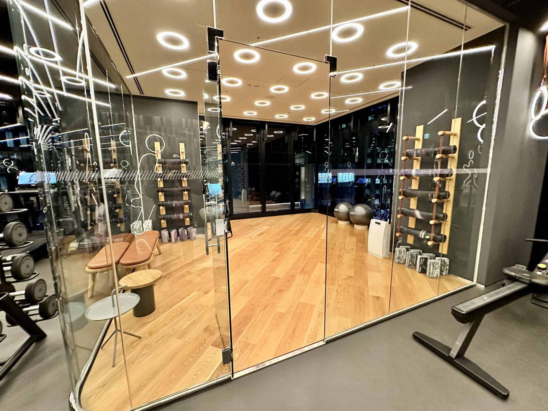 Aerobics room inside the Osaka W Fitness Center osaka-w-aerobics-room