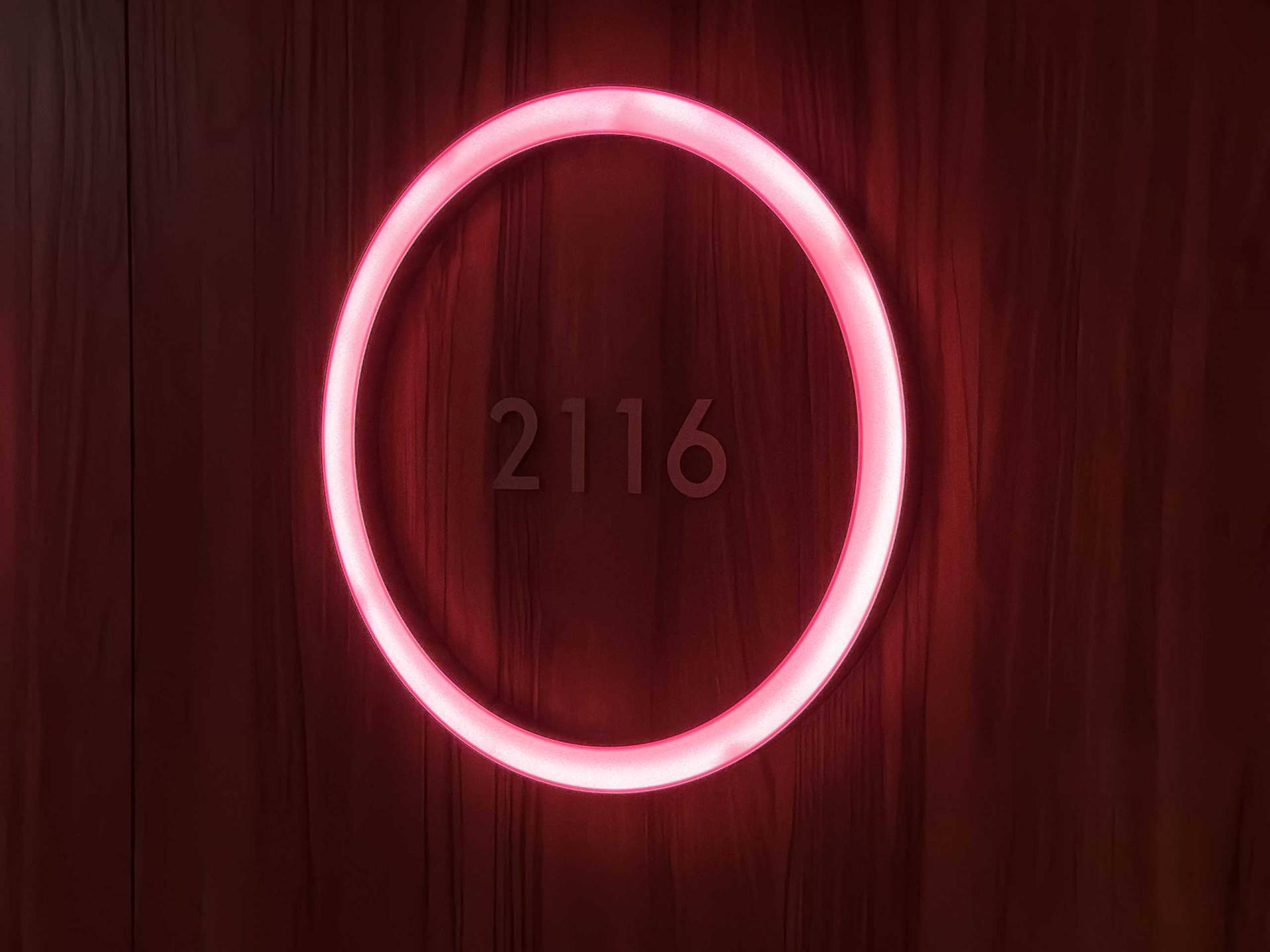 Room 2116 Neon Light Outside of Door Room-2116-Osaka-W