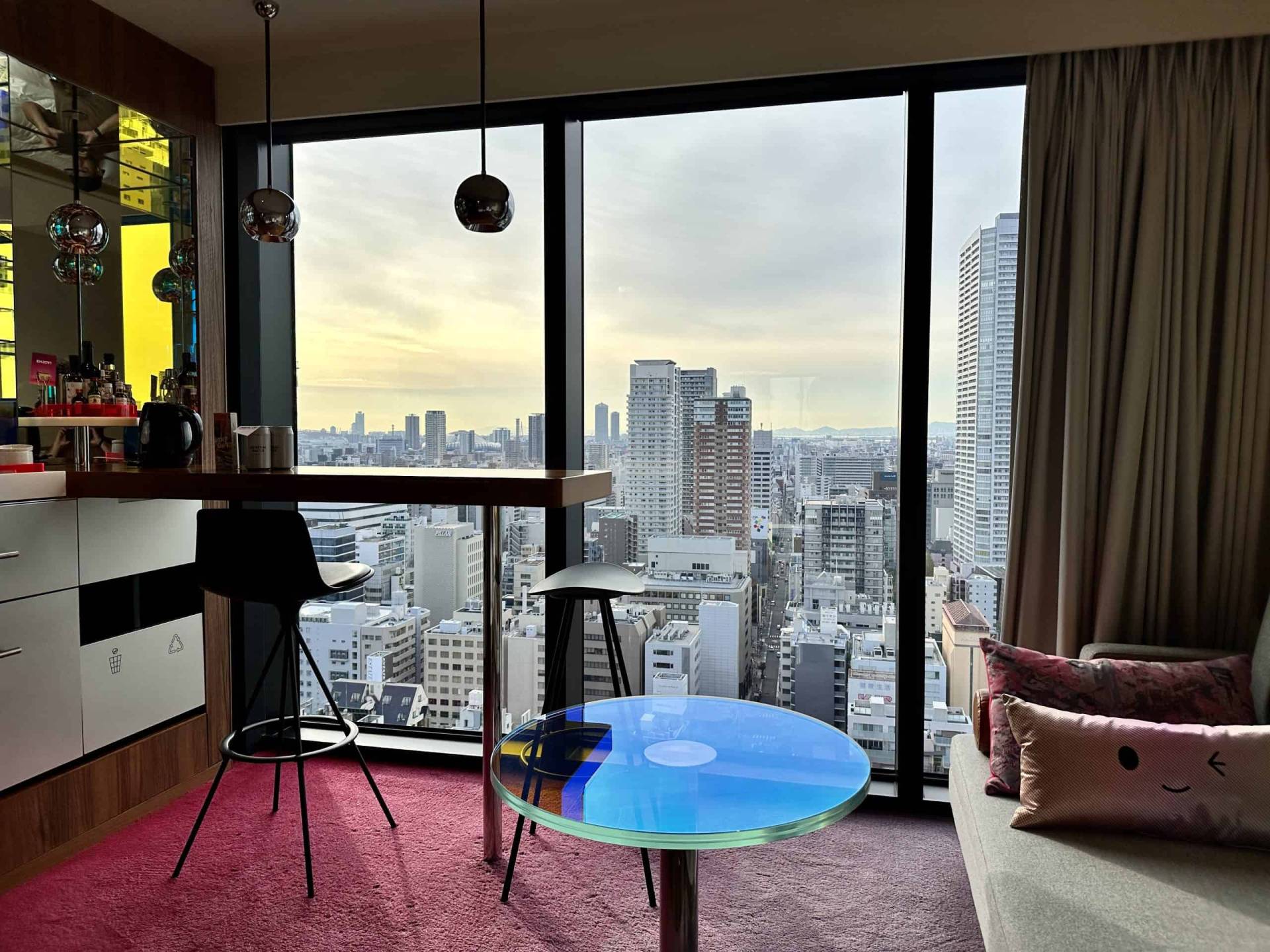 Wonderful Guest Room View at W Osaka Hotel, Room 2116
