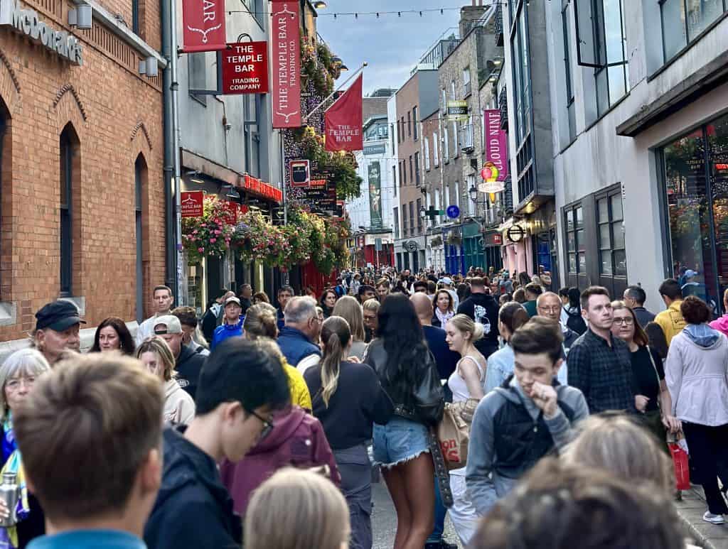Temple Bar District in Dublin, Ireland