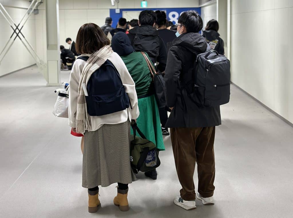 Travelers at an airport