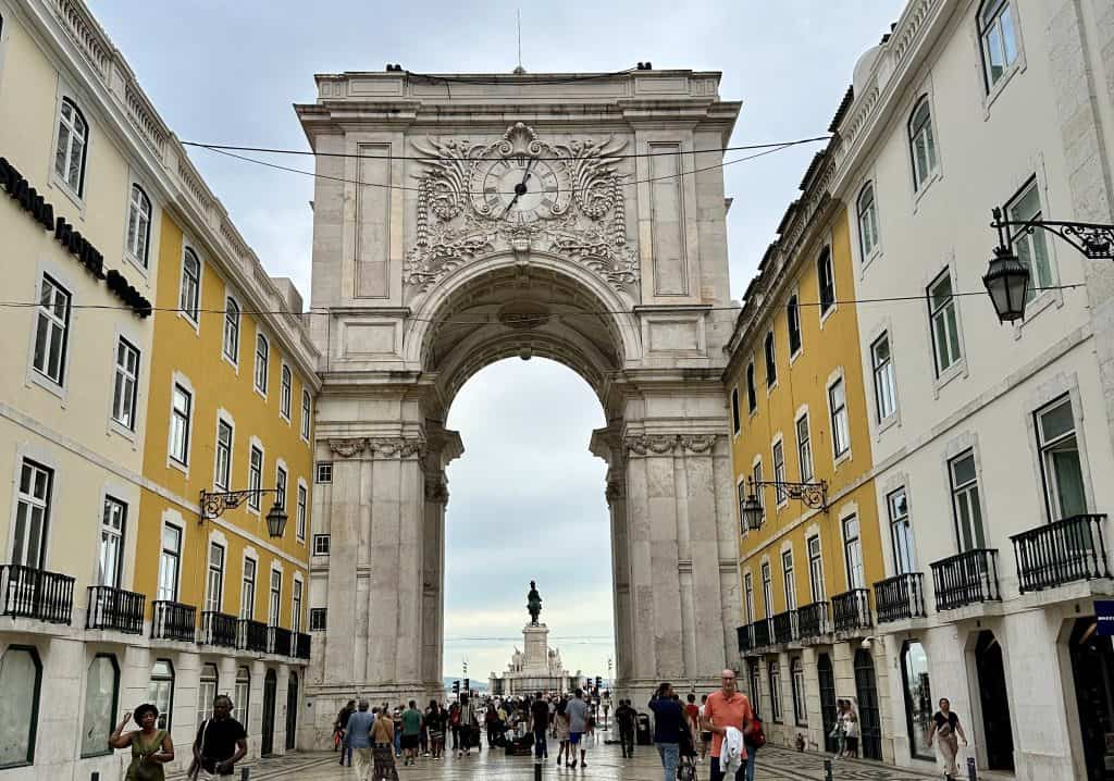 Check out the Rua Augusta Arch in Lisbon, Portugal.