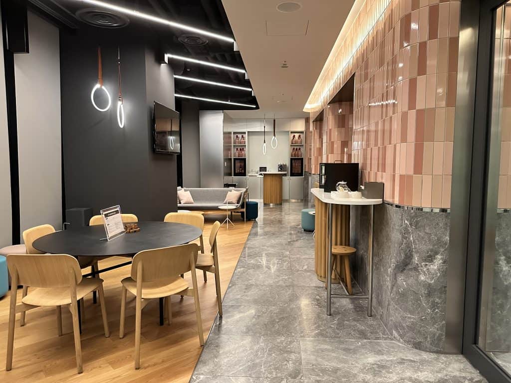 FIT members area at the W Hotel in Osaka, Japan