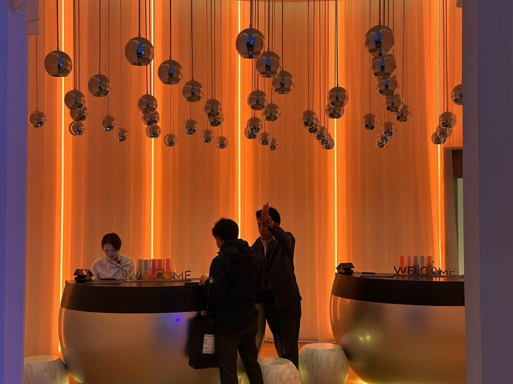 Checking-in and out at the W Osaka