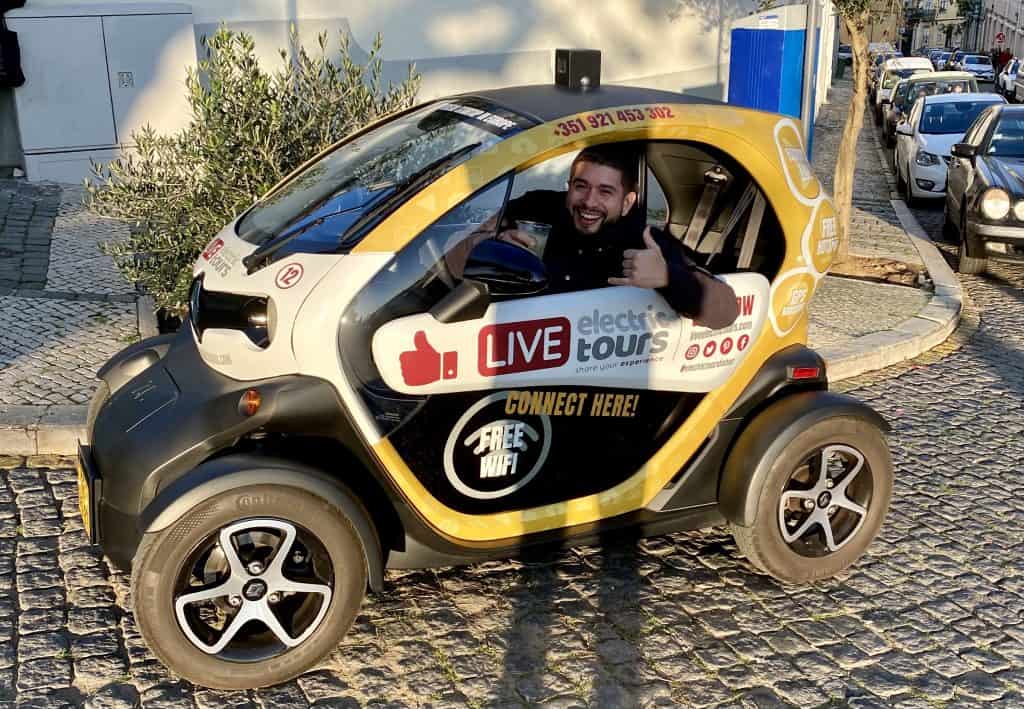 Rent an electric car in Lisbon and cruise the city.