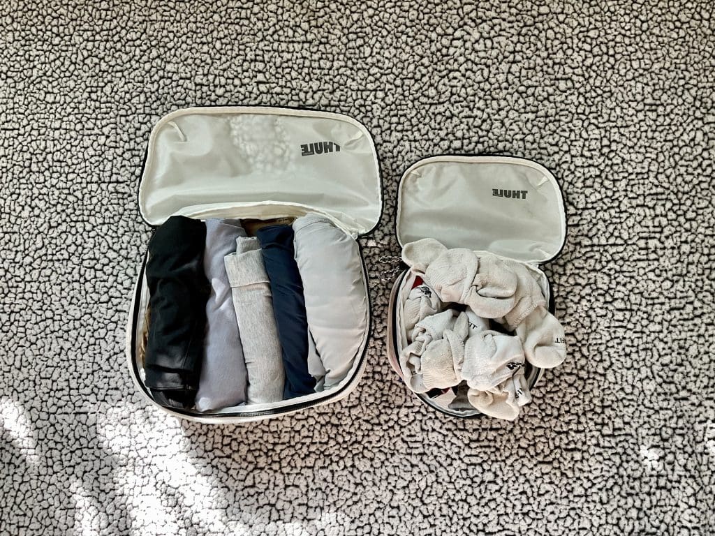 Rolling Clothes is always better than folding when packing.